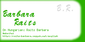 barbara raits business card